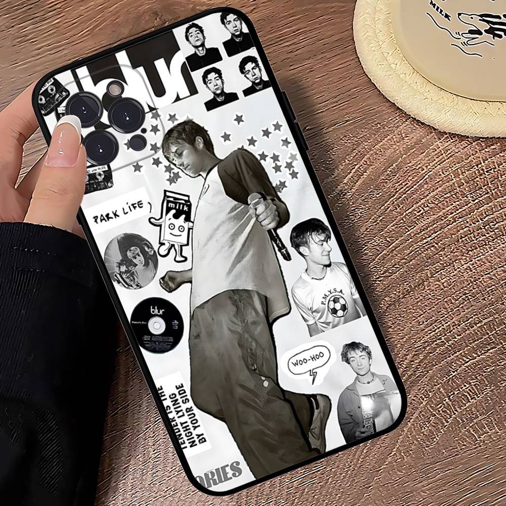 Чехол для телефона Rock Band B-Blur для IPhone 16 Pro Max 15 17 Plus 14 13 12 Mini 11 Черный Чехол