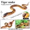 Oenux Forest Savage Snakes Animals TPR Rattlesnake Python Cobra Action Figures Lifelike Model Education Kids Toy Gift Prank Toy