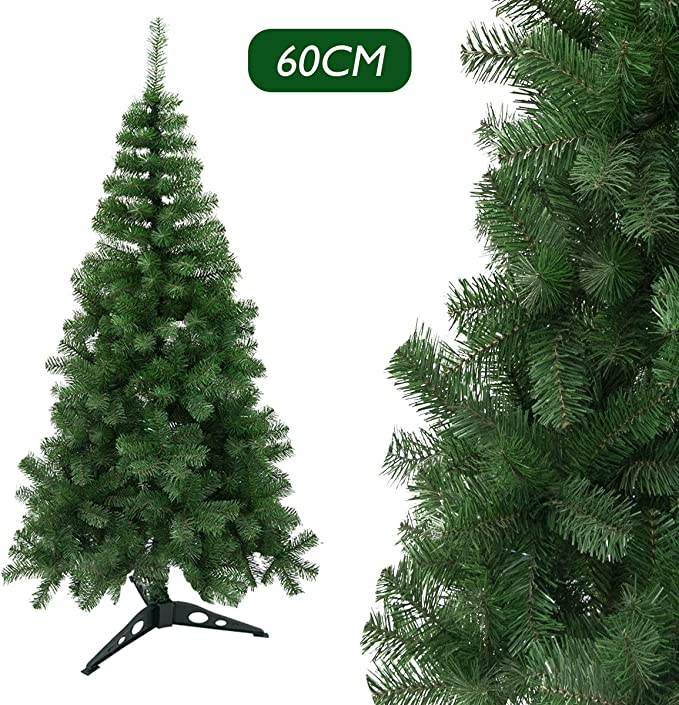 Искусственная новогодняя елка - высота 60 см. Цвет зеленый.