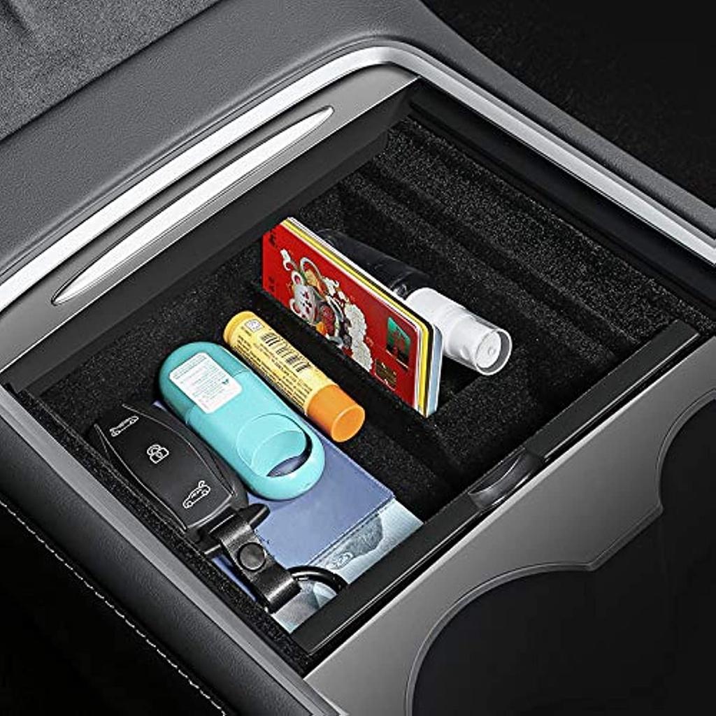 For Tesla Model 3 Model Y 2022 Center Console Organizer Armrest Tray Accessories For Tesla Accessories