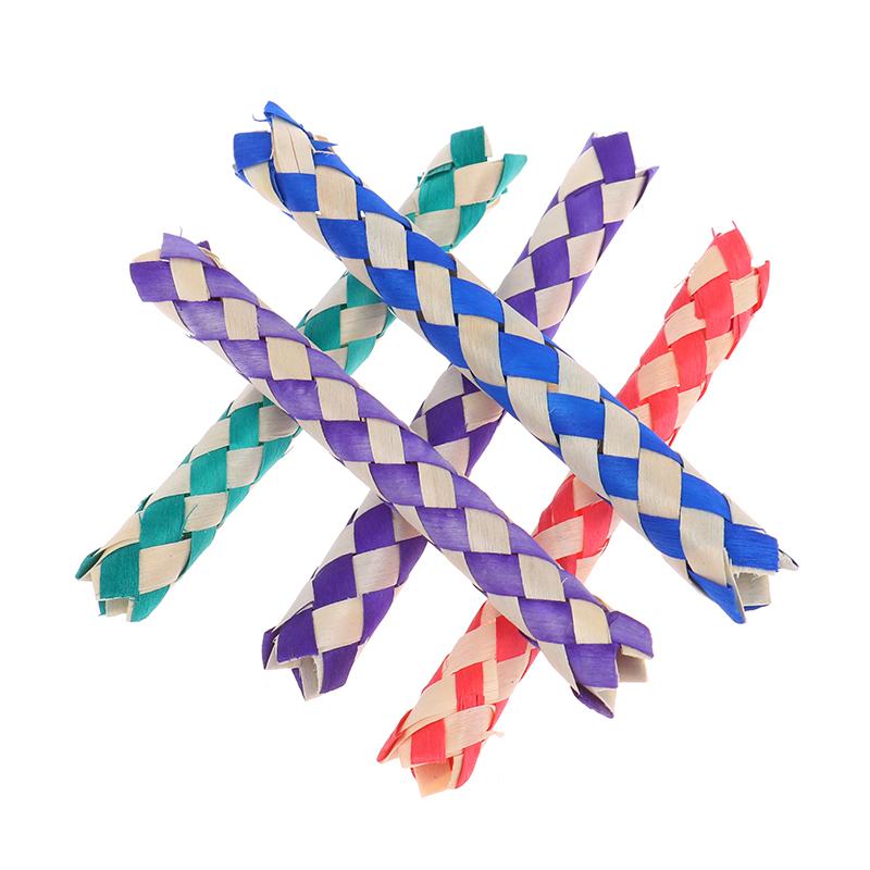 5Pcs Diy Finger Traps Classic Chinese Bamboo Fingers Trap Popits Pop Tube Toys