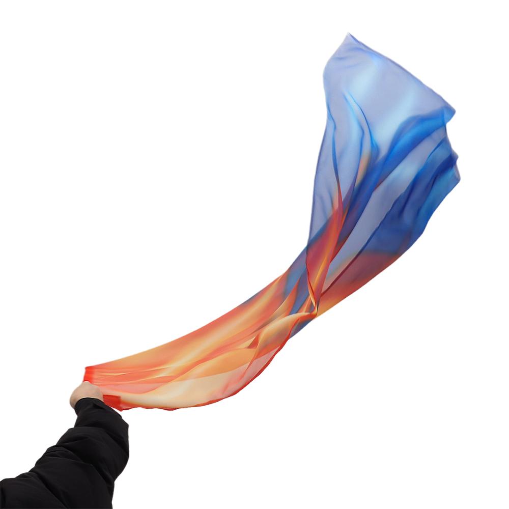 With Telescopic Sticks Semi-circular Flags Multicolor Colorful Scarves Flag
