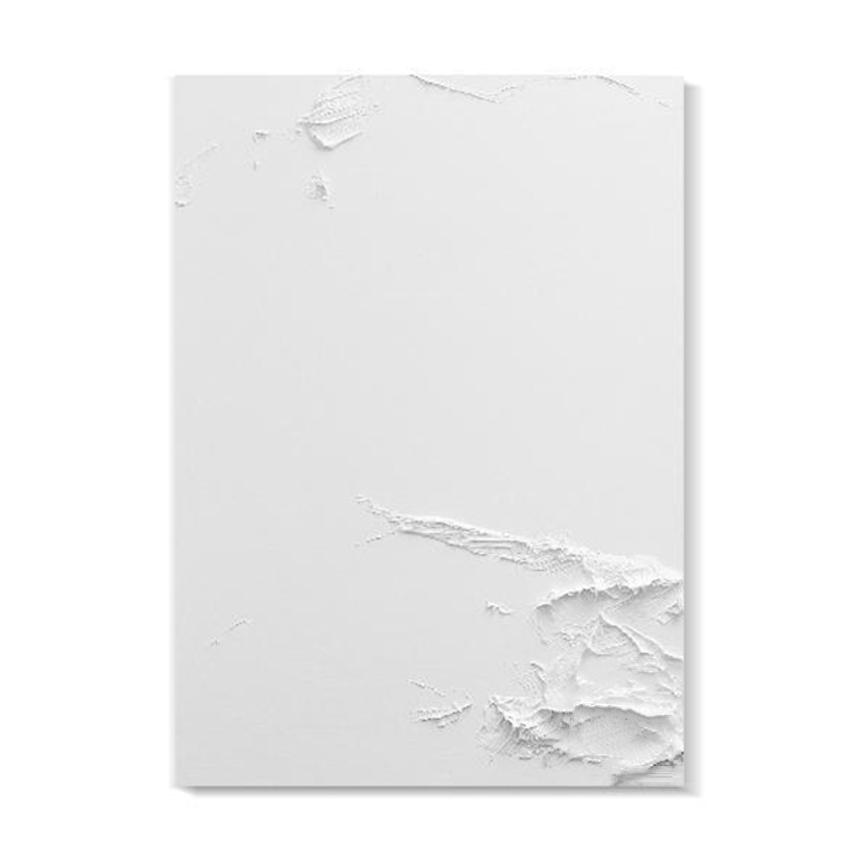 Black and White Texture Minimalist Canvas Decoration Poster Advanced Handmade Abstract Oil Painting Wall Art Living Room Bedroom