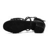 Women Girls Latin Dance Shoes Low-heeled Ballroom Tango Shoes Soft Bottom