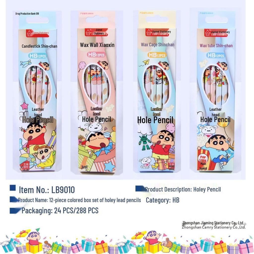 Карандаш Kusaka Crayon Shin-chan HB2B Треугольный для Правильной Осанки Письма для Детей Детского Сада и Учеников Начальной Школы.