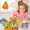 6 Photos/package Halloween Pumpkin Ghost Series Puzzle Stickers Children's Fun Puzzle Face Change Stickers