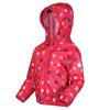 Regatta Childrens/Kids Peppa Pig Polka Dot Hooded Waterproof Jacket