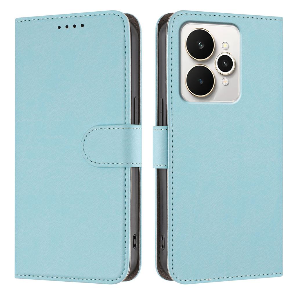 For Realme 15 Pro 5G/Realme 15 5G Leather Case Solid Color Phone Cover with Wallet