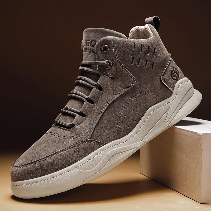 High-top Board Shoes 2025 Autumn and Winter New Men's Shoes Trend Korean Version Casual Sports Shoes Men's Korean Version Trendy Shoes Students