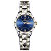 Ladies Watch Seiko Analog Copy Watch Women Luminous Date Day of the Week Waterproof Watch Easy To Read Dial Stainless Steel Adjustable Level Blue
