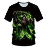 Skull Beauty Rock Cool 3D T Shirts Mens Motorcycle Punk 3D Printed T Shirt Men Clothes Tshirt Summer Top Homme Hipster Pop Shirt