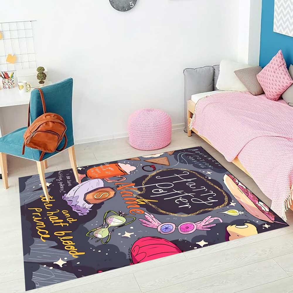 Warner Bros. Works (63) Customize your name rug, office chair cushion, home bedroom living room gift.