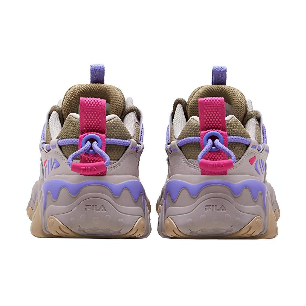 Fila Fluid 5 Cat Paw 5.0 Versatile Comfortable Low-Top Lifestyle Shoes Women Sneaker Green Silver F12W412105FDS