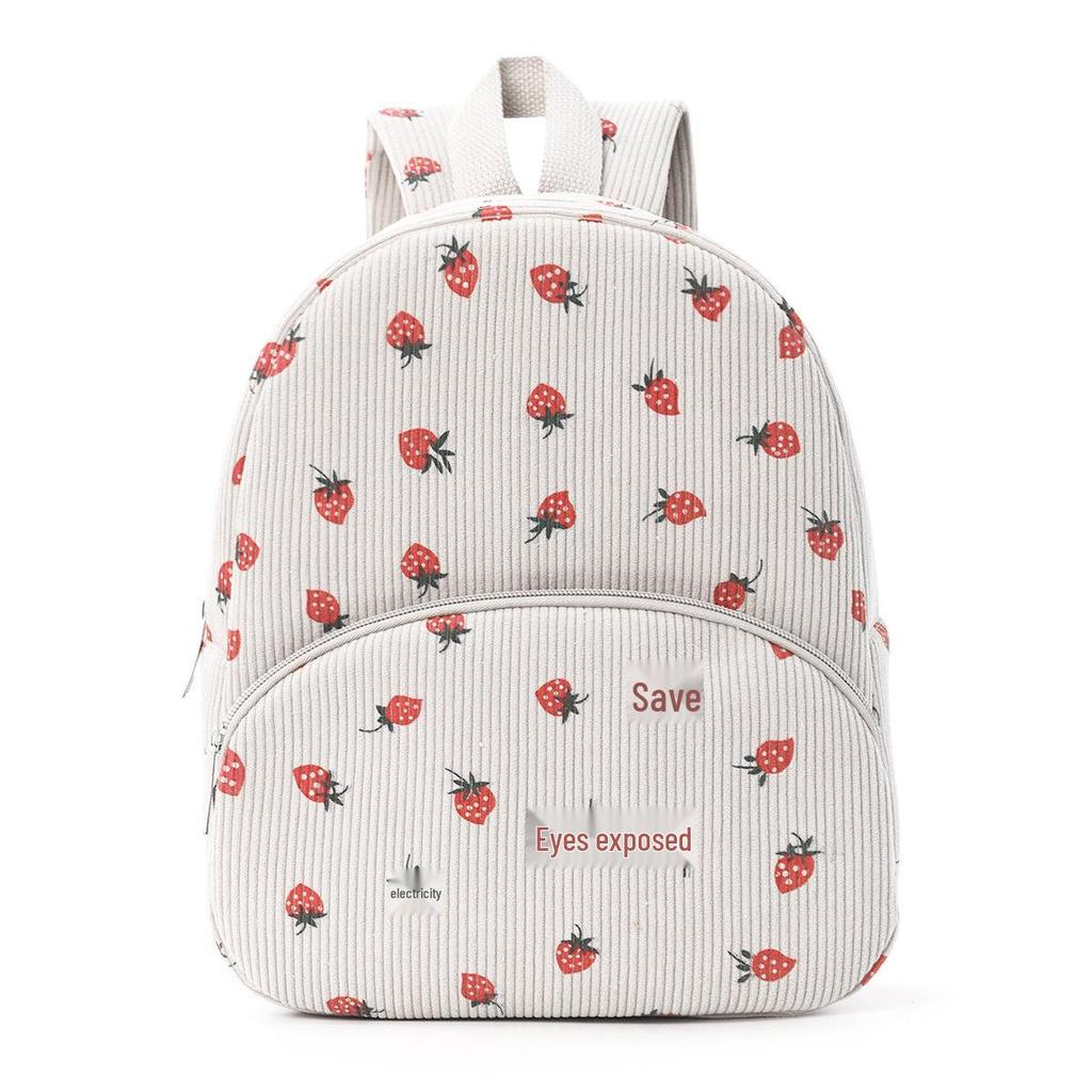 Милый мультяшный вельветовый рюкзак - большая вместимость плюшевый медведь школьная сумка для студентов