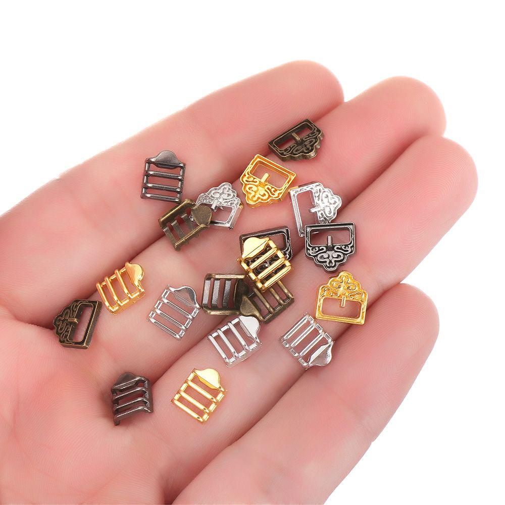 Mini Ultra-small Tri-glide Buckle Pattern Belt Buttons Doll Bags Accessories Diy Dolls Buckles