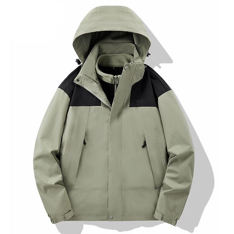 Осенняя верхняя одежда с капюшоном, ветрозащитные пальто, мужские и женские свободные повседневные пальто на молнии и шнурке, модная одежда для альпинизма