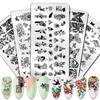 1 Pcs Rectangle Stamping Template Fashion Designs Nail Art Image Plate