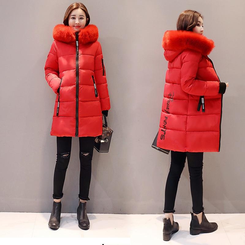 Woman's Fashion Winter Jacket Fur Collar Hooded Cotton Coat Ladies Warm A Word Cloak Type Jacket