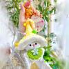 Delightful Plush Colorful Mushroom Keychain Adorable Fairy Bag Accessory For Kids