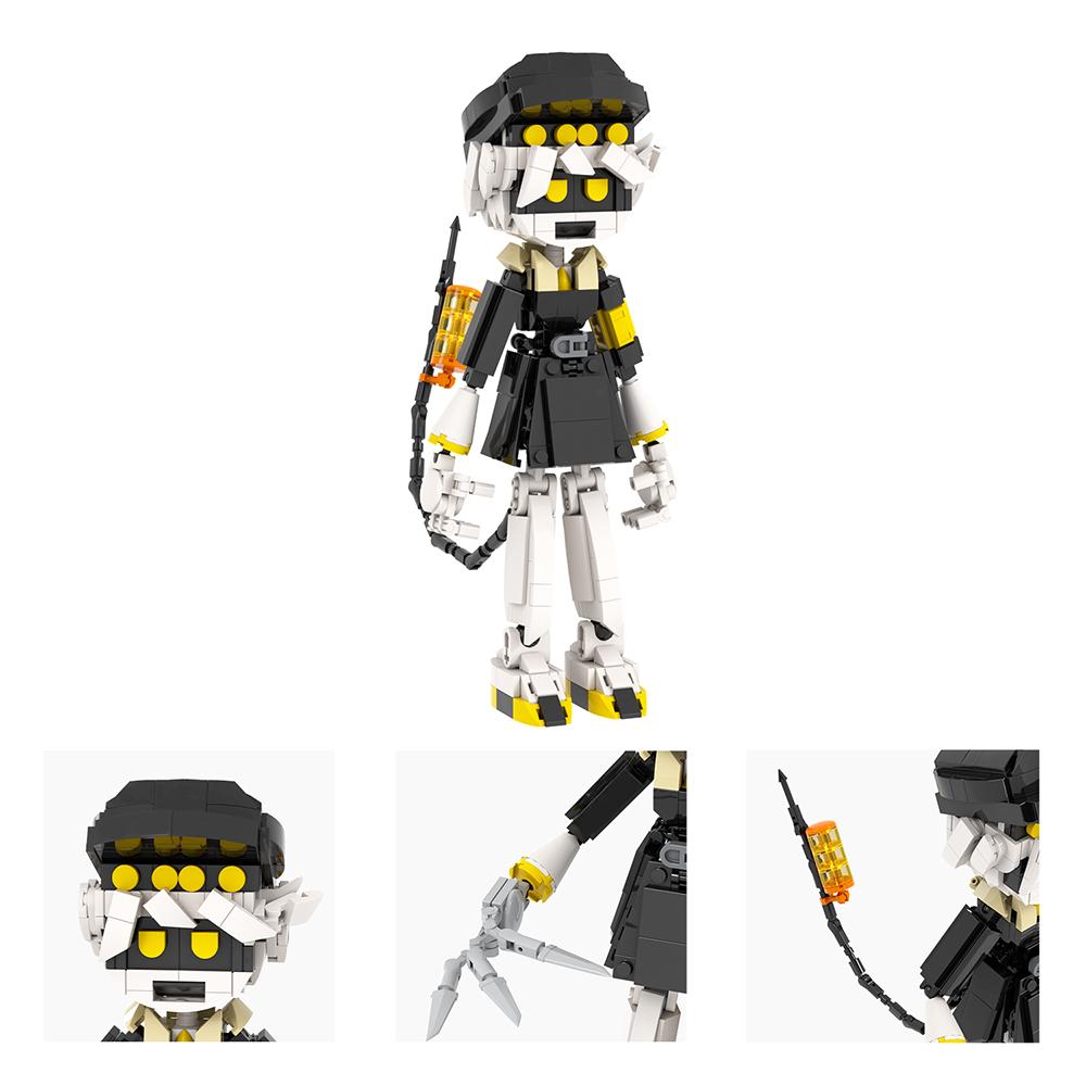 MOOXI Дроны-убийцы Фигурка Действия Детали MOC Мультфильм Uzi·Doorman V N Набор Моделей Строительные Блоки Детские Игрушки MOC1430 MOC1431 MOC1432