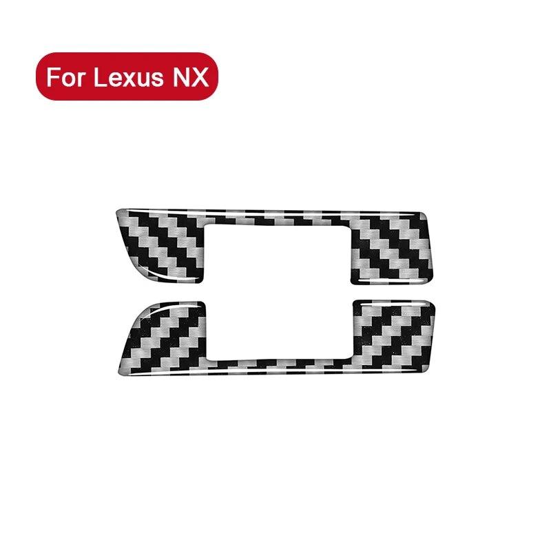 2 шт. для Lexus NX 200 200T 300h 2014-автомобильный левый и правый воздуховыпускной канал, декоративная накладка, наклейка, автомобильные аксессуары для интерьера