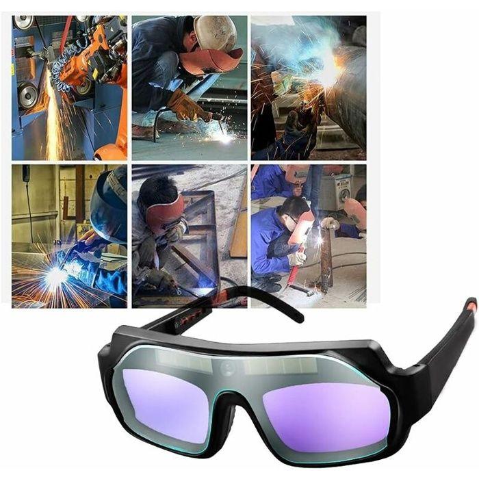 Lunettes de soudage, Automatique Variable Lumineux Soudage Verres à Souder Protection Anti-éblouissement Professionnel Verres