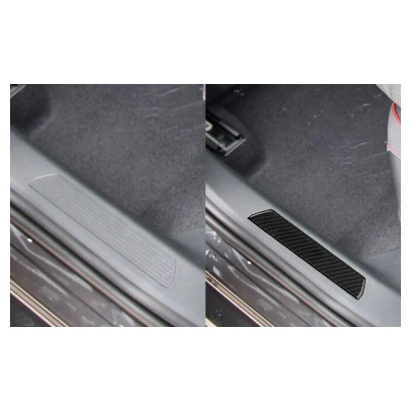 6pcs For Volkswagen Golf 8 Mk8 Car Door Sill Protector Carbon Fiber Stickers Scratch Proof Strip Accessories