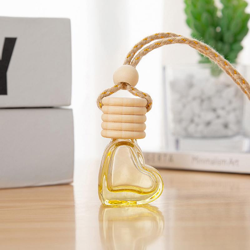 Perfume Bottle Ornament Hanging Empty Bottle Essential Oil Diffuser Fragrance Air Freshener Scent Car Interior Accessory