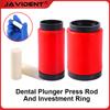 1Set Porcelain Casting Rings Silicone Rubber Rings for Dental Porcelain Furnaces Portable Push-Rod Base Dental Materials