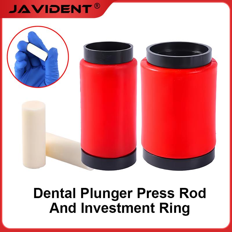 1Set Porcelain Casting Rings Silicone Rubber Rings for Dental Porcelain Furnaces Portable Push-Rod Base Dental Materials