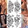 1PCS Waterproof Tattoos Temporary Tattoo Sticker Flowers Rose Body Tattoos for Women Art Arm Hand Tattoos Wolf Tiger Lion Painting Tatoos