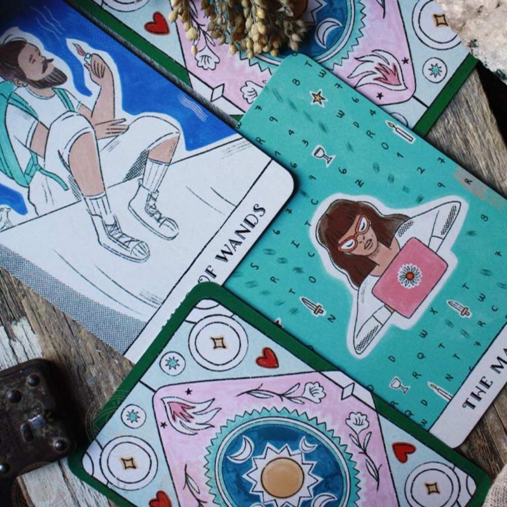 Карты Таро Real Talk 10,3*6 см, современные иллюстрации, вдохновленные современной жизнью, с характерными архетипами и сценами, 78 шт. карт