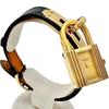 Used 【HERMES/Hermes】Watch GP/Leather Quartz Champagne Gold Dial/Black Leather Ladies [Used] [Mako Shouten] [GD]