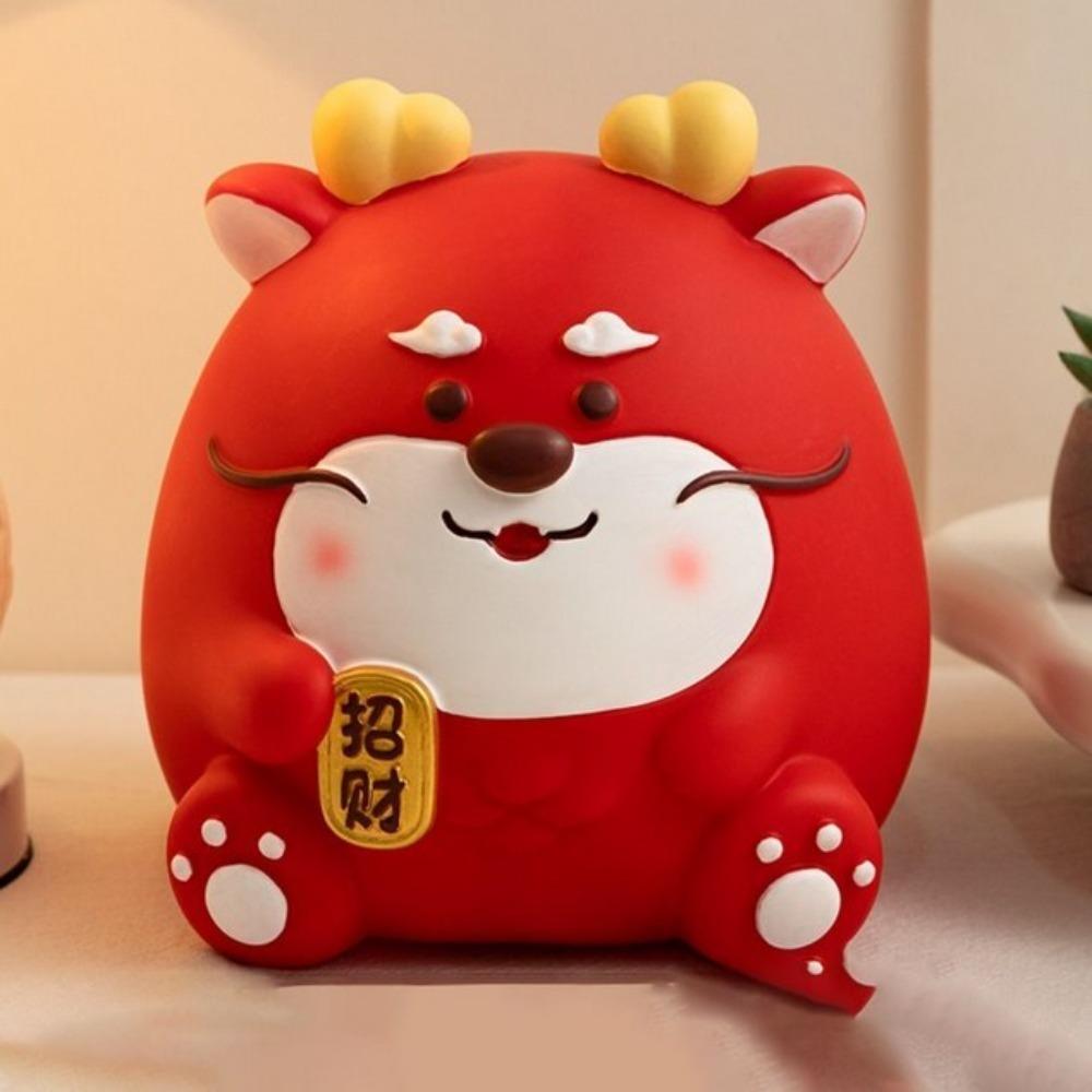 Милая копилка в виде дракона большой вместимости, виниловая мультяшная копилка-свинка для девочек, креативная банка для экономии денег