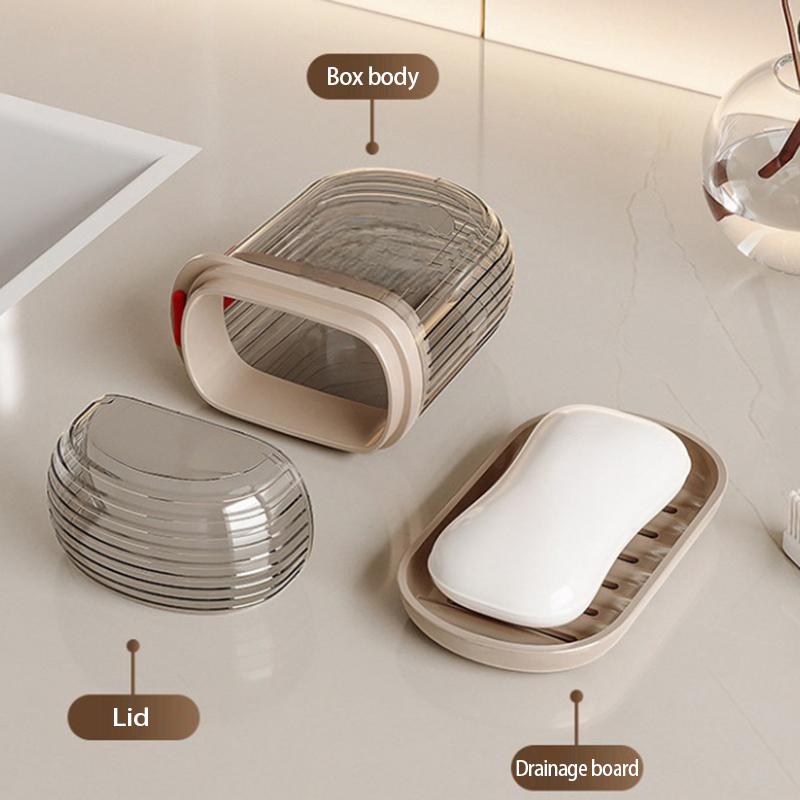 Пластиковая мыльница, дорожная коробка, держатель, контейнер с крышкой, прочный мыльница, прочный органайзер для ванной комнаты, дома, на открытом воздухе, для походов