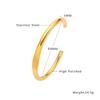 European and American Retro Gold Bracelet Irregular, Bracelet C-shaped Opening, Adjustable Bracelet Women