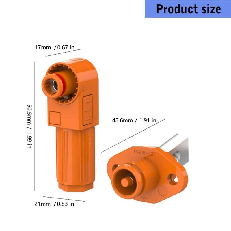 Battery Energy Storage Connector 50A Weatherproof Solar Battery Connector with Silver Copper for Industrial