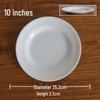 LIJIA FITMENT Меламиновые белые обеденные тарелки (10-Pack)
