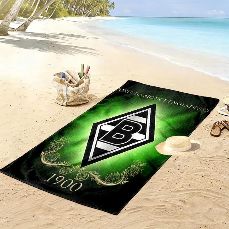 Borussia Print Beach Towel, Large Soft Quick Dry Towel for Beach Camping Swimming
