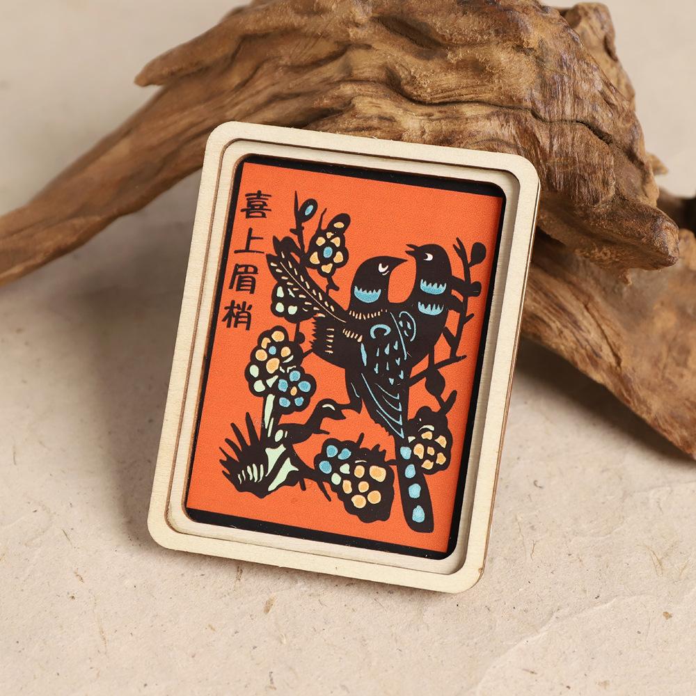 Intangible Cultural Heritage Creative Refrigerator Clings Handmade Refrigerator Clings Decorative Items