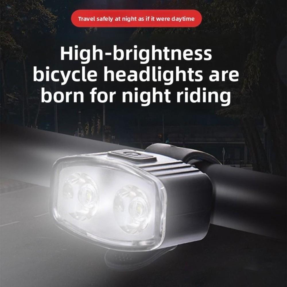 Easy To Install Bicycle Light USB Rechargeable Cycling Lamp New LED Bike Light  Night Riding