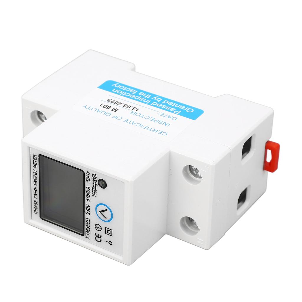 Электронный счетчик электроэнергии Обнаружение тока, напряжения и частоты Сбрасываемый Цифровой для DIN-рейки