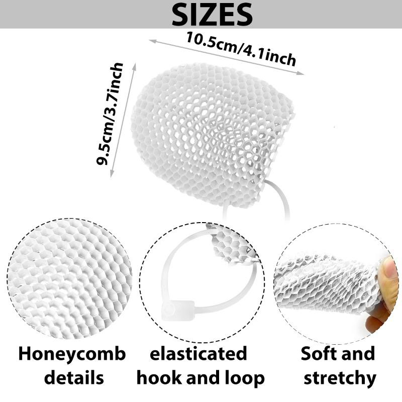 Honeycomb Exfoliating Shower Finger Caps Body Scrub Cleansing Bath Mittens Breathable Odorless Skin Care Tool Cleansing Brush