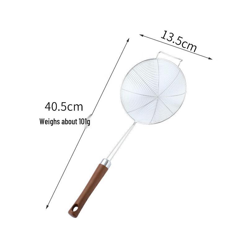 Baixinsi 304 Stainless Steel Skimmer with Wooden Handle