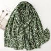Зимний люрексный блестящий горошек цветочный бахрома вискозный шаль-шарф женский высококачественный принт мягкая пашмина стола буфанда мусульманский хиджаб
