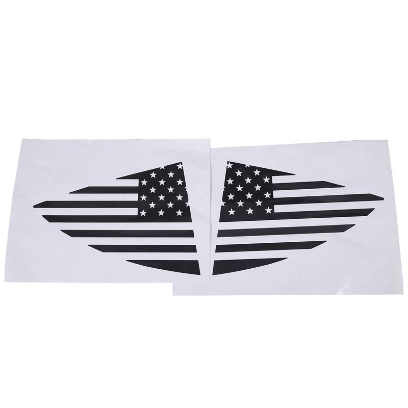 For Tesla Model Y 2019-2026 PVC Rear Window Flag Vinyl Decal Trim Sticker Window Panel Decorative Cover Car Exterior Accessories