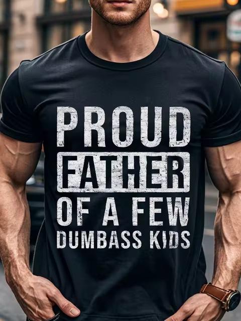 Cross-border European and American trends Several cross-border T-shirts Stupid, men's trends Children Europe, men's short-sleeved T-shirts