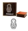 Printtoo Squae Russian Dall Pattern Деревянный резиновый блок Stamp-booking Stamp-2 x 2