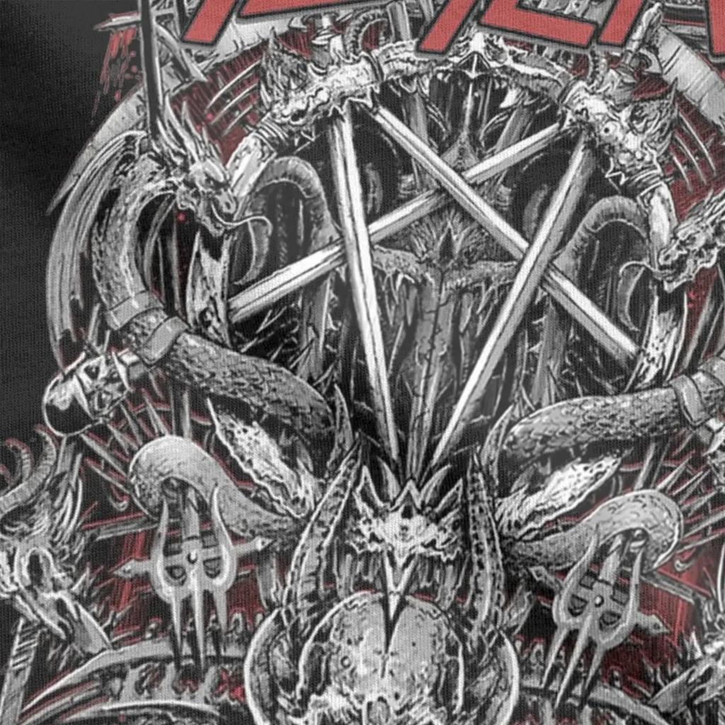 Винтажная футболка 1980-х годов в стиле метал-группы Slayer Trash Metal, мужская хлопковая футболка с круглым вырезом, футболки с коротким рукавом, топы больших размеров