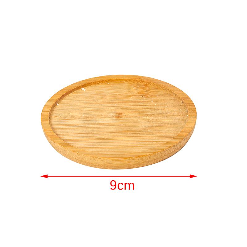 1шт бамбуковый лоток бонсай держатель круглая подставка для растений для сочных горшков садовые инструменты